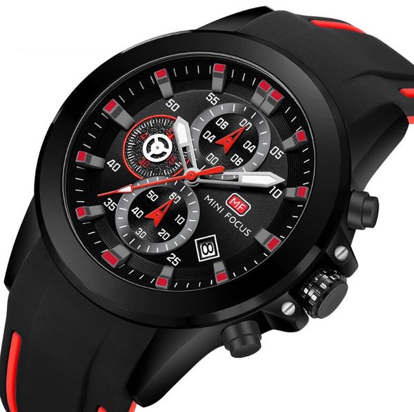 

Special Time Mens Watches Casual Big Dial Luminous Silicone Strap Watch Waterproof Sport Chronograph Wrist Watch Men Fashion Date Clock, Gold