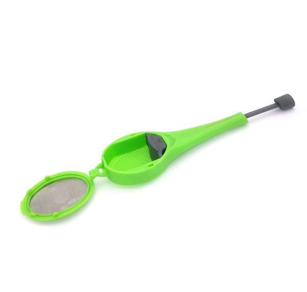 

sile tea infuser coffee tea filter stir sile leaf strainer green for home bar filter healthy tools hha803 sqclhis pp2006
