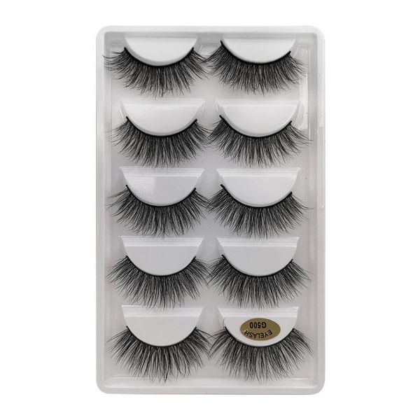 

shidishangpin 1box mink eyelashes makeup false lashes 5pairs lashes dramatic eye lashes natrual makeup 3d mink cilios maquiagem wmtszg