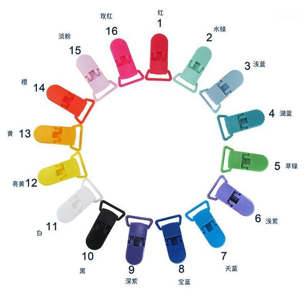 

10pcs baby pacifier clips solid plastic pacifier clips soother holder infant nipples holder multi color clamp toy1