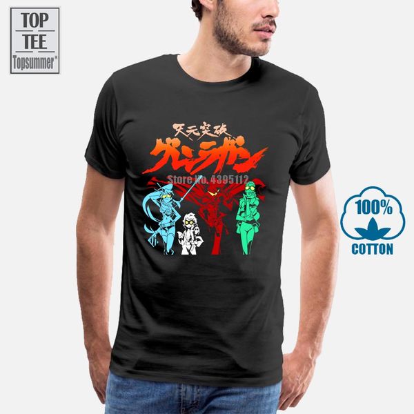 

men's gurren lagann colored art design t shirt sport hooded sweatshirt hoodie