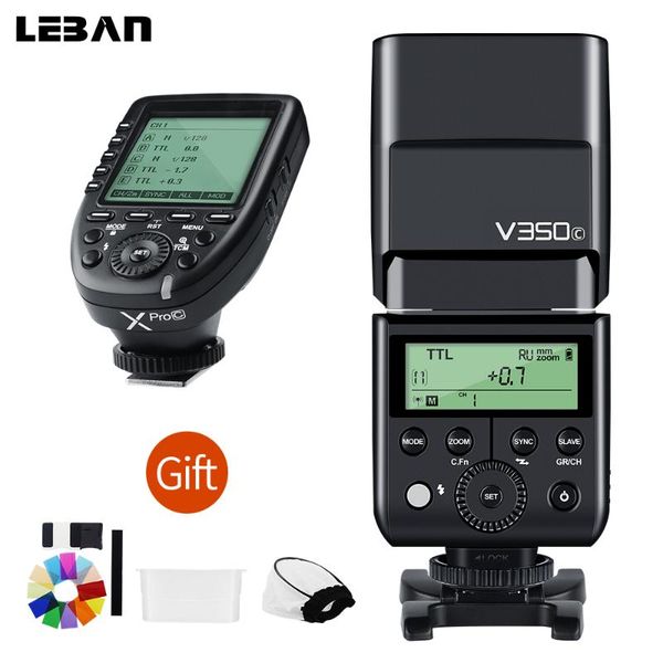 

godox v350cl hss 1/8000s 2.4g x system camera speedlite flash with built-in li-ion battery + xpro-c transmitter for