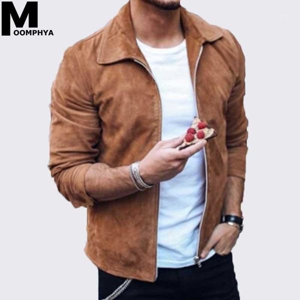 

moomphya streetwear long sleeve suede fabric jacket men casual men jacket overcoat outwear coat chaqueta hombre11, Black;brown