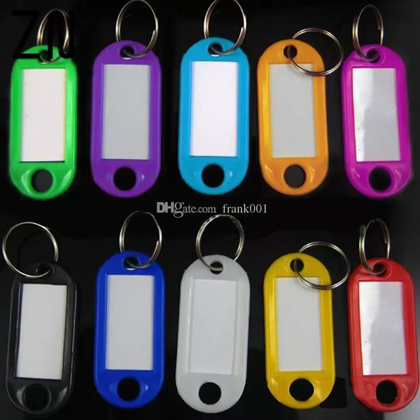 

genuine plastic key tags keychain l numbered key ring men women key holder supplies, Slivery;golden