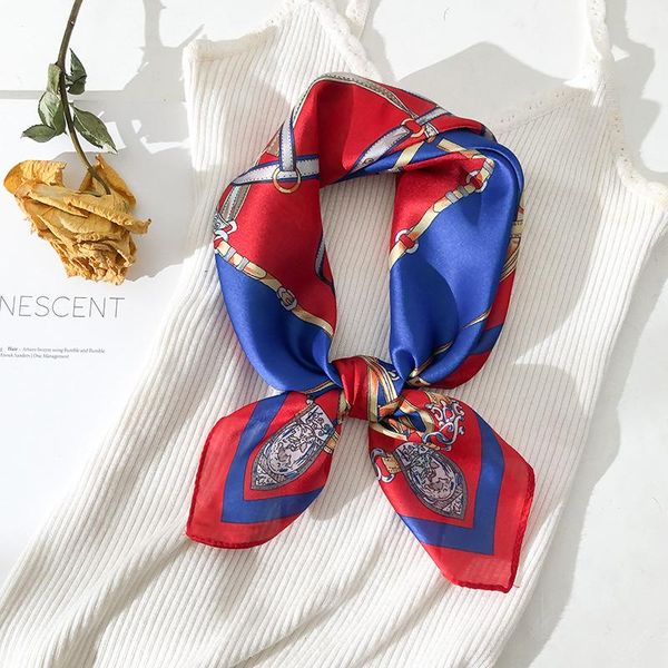 

женская шелковый шарф повелительница площади шарфы шарф multicolor нашивки dots печати kerchief шеи wrap волос шарф sqcgjy dh_seller2010, Blue;gray