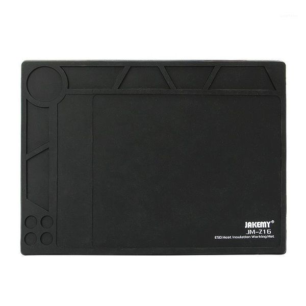 

jakemy heat insulation magnetic work mat mobile phone computer repair insulation anti-static with slot mat disassemble tool1