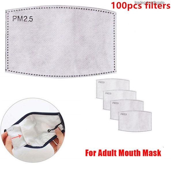 

insert activated mask filters carbon replaceable breathing 5 layers pm2.5 filter household protective face masks 100factory