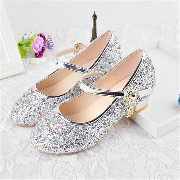 

new children performance shoes girls princess comfortable toddler leather shoes kids student crystal high heels 03 sqcfaa, Black
