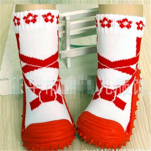 

new non-slip floor toddler sock soft rubber sole baby boy shoes newborn socks y201009, Pink;yellow