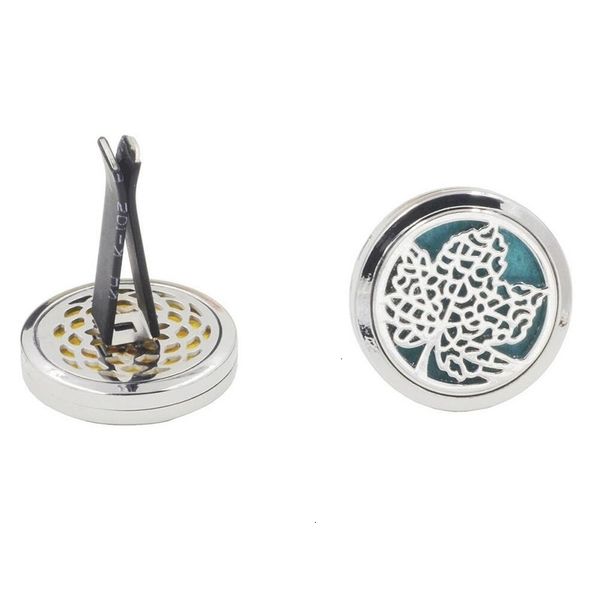 

for home diffuser locket essential oil perfume 30mm stainless steel car air freshener conditioning vent clip