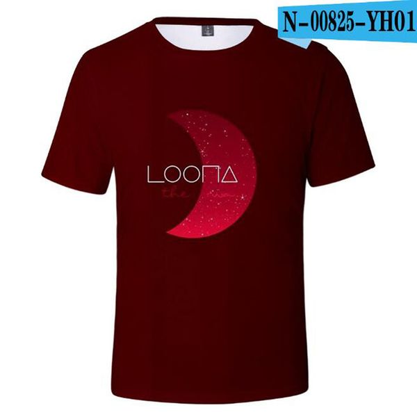 

kpop loona style new cotton brand 3d print shirts aesthetic comics funny men clothing