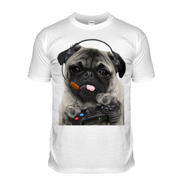 

funny brand short sleeve casual t shirt original gaming pug video game pugs cute puppy gamer t-shirt sport hooded sweatshirt hoodie