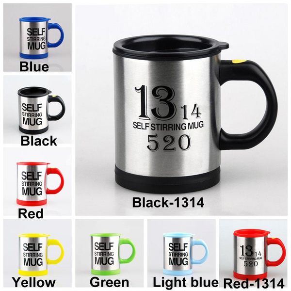 

400ml automatic electric lazy stirring mug cup coffee milk stainless steel cup mixing mug juice self stirring drinkware bottles dh1388 t03