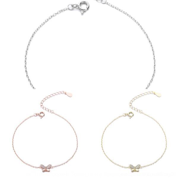 

cmsvs женщина new braceletsilver 2020 корейских моды 925 браслет sterling braceletbutterfly браслет бабочки mori литература и искусство мале, Golden;silver