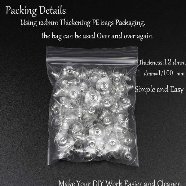 

100pcs/lot gold post nuts sil stud earring back blocked ear plugging for earrings sers jewelry making acc jllkyw, White