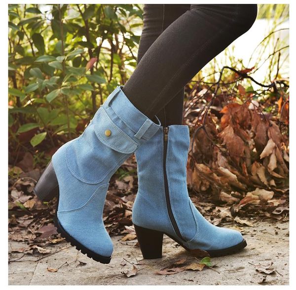 

winter women's pu boots fashion women's boots trendy women's leather boots and good style selling, Black