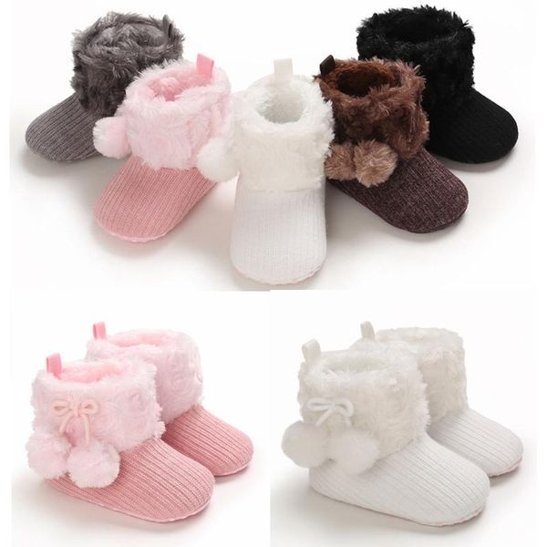 

first walkers 2021 baby walker causal anti-slip snow boots cute shoes born girl winter keep warm boys soft sole