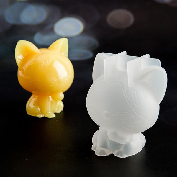 

3d медведь силиконовые mold diy геометрия стерео медведь mold зеркало силикон mold украшение украшение кристалл эпоксидные wmtclm bdesybag, Black