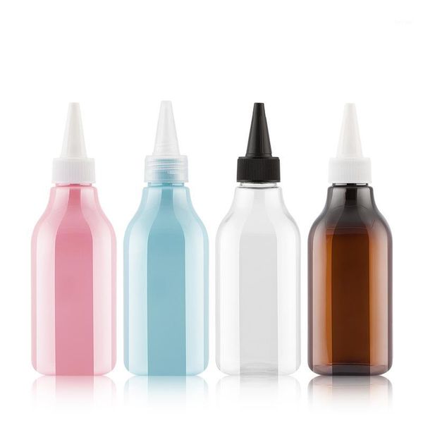 

storage bottles & jars 250ml x 24 transparent pointed mouth cap plastic bottle containers, diy painting empty jam bottle1