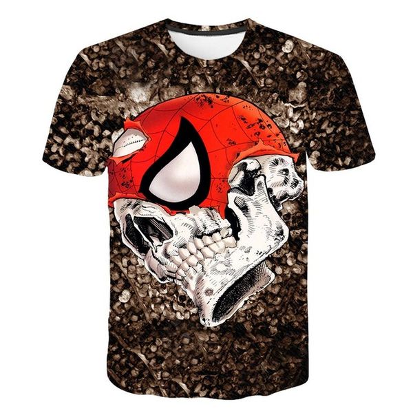 

summer horror skull punk rock t selling 3d print shirts humor kawaii graphic men clothing