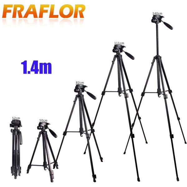 

tripods 0.5m-1.4m 3 tripod sections aluminum 1/4 screw 360 degree rotate universal projector stand bracket av player floor holder