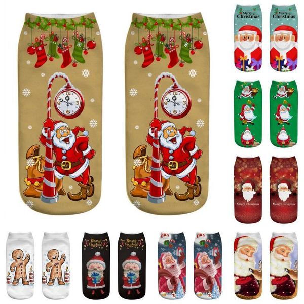 

christmas printed men women 3d xmas designer cartoon funny spring autumn winter home wear socks dhf1297 je20