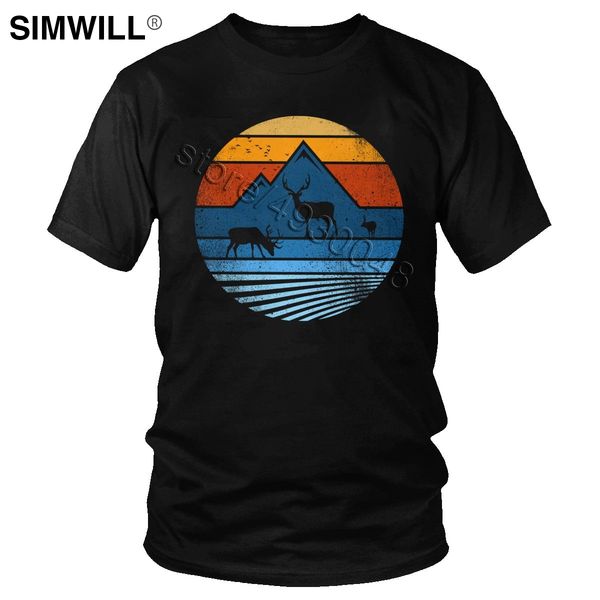 

мужская wild life animal tshirt vintage сохранить deer короткого рукав отдых tee tops удивительного закат подарки толстовка с капюшоном hood