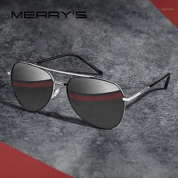 

sunglasses merrys design men classic pilot aviation frame hd polarized fashion sun glasses for driving uv400 protection s82181, White;black