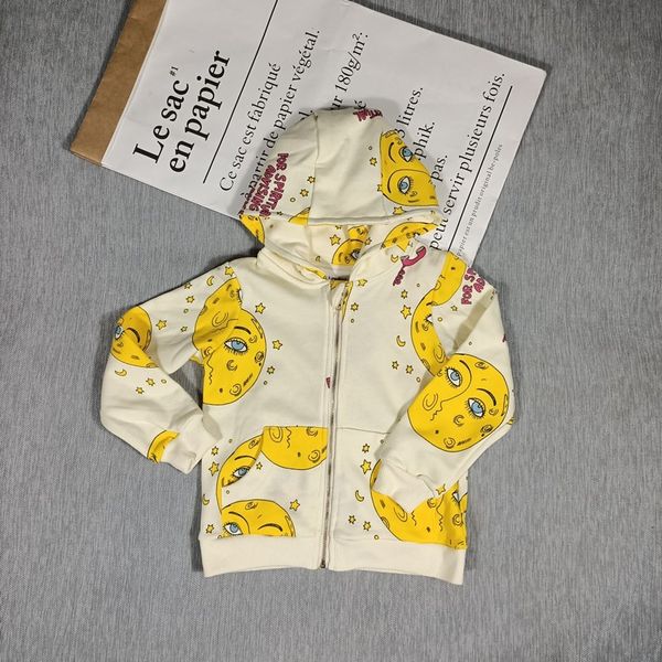 

bobozone yellow moon star jackets for kids boys girls 0930, Blue;gray