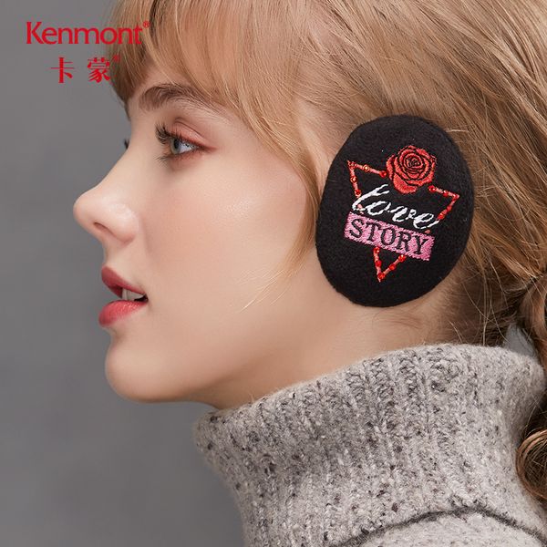 

flower women's new style carmon embroidery earmuff windproof ear protection in autumn winter 2020 beautiful, warm, comfortable and cold