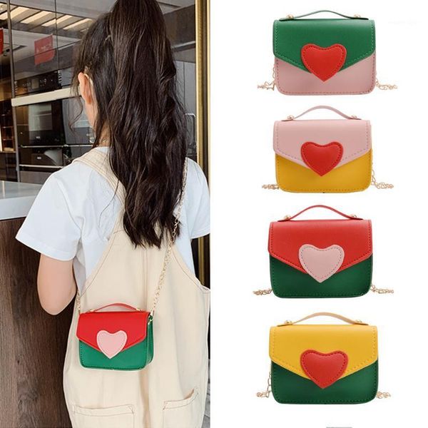 

purse cute baby mini bag kawaii little girl coin wallet heart leather kids party hand accessories toddler gift1, White