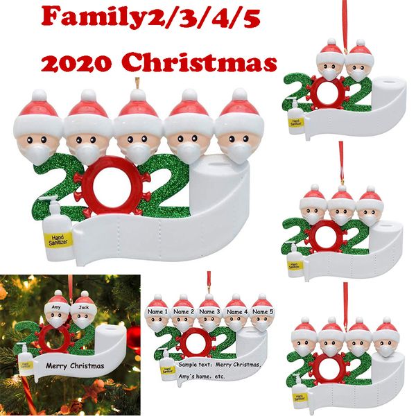 

christmas birthdays party decoration gift product personalized family of 4 ornament pandemic social distancing dhl free