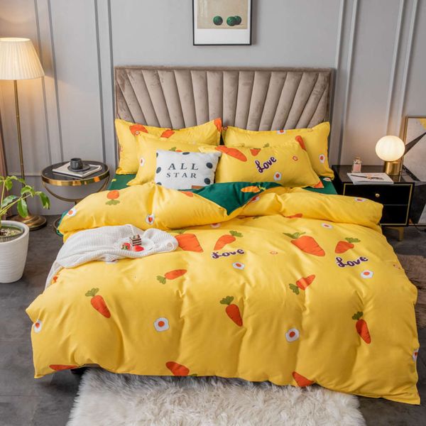 

four piece bed sheet quilt cover gift student gift dormitory three piece set