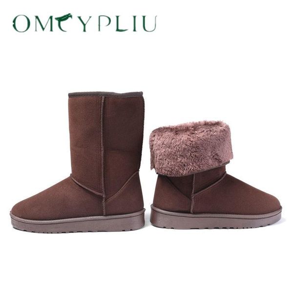 

2020 winter snow boots new women ankle boot korean fashion plus size 41 non-slip flat booties keep warm ladies shoes botas mujer, Black