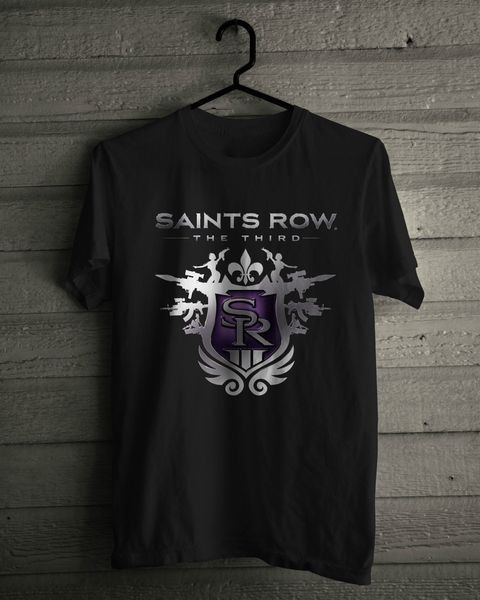 

saints row the third t shirt black tee size s,m,l,xl new arrival men's short t shirt men casual short sleeve sport hooded sweatshirt ho