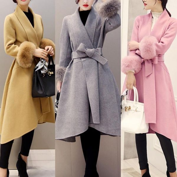 

womens plus size ladies autumn winter warm long sleeve faux button jackets coats elegant parka fashion coat manteau femme f1, Black