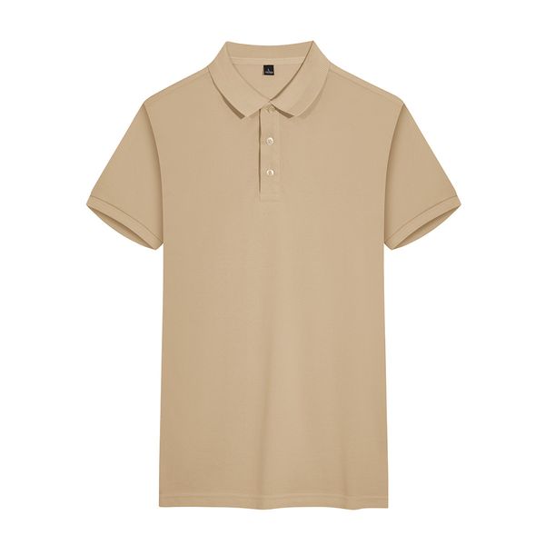 

men's polos men's shirt solid color summer -feeling breathable split short-sleeved fashion casual t-shirt top, White;black