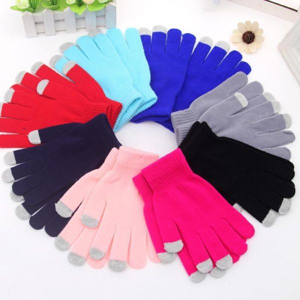 

men women touch screen gloves winter warm mittens female winter full finger stretch comfortable breathable warm glove
