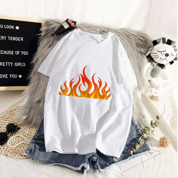 

the great wave of aesthetic t shirt women tumblr 90s fashion graphic tee t shirts and warm fire summer female, White
