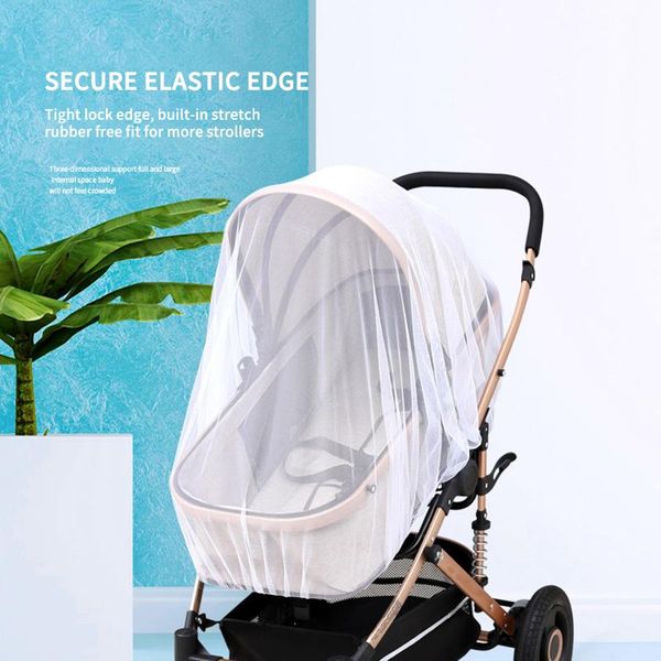 

stroller parts & accessories baby pushchair mosquito insect shield net safe infants protection mesh cart