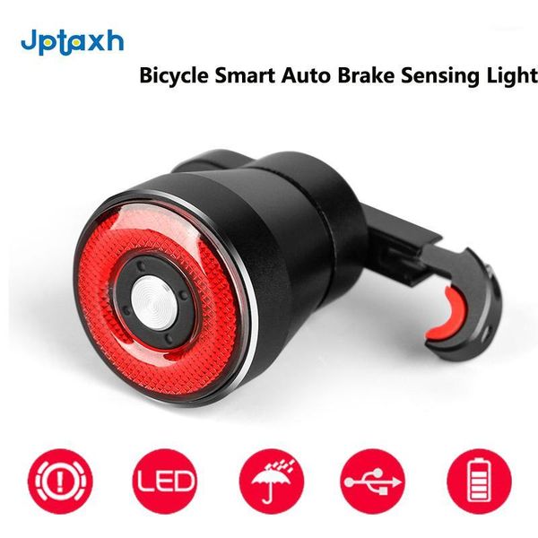 

bike lights jptaxh bicycle smart auto brake sensing light ipx6 waterproof led charging cycling taillight rear accessories q5 road1