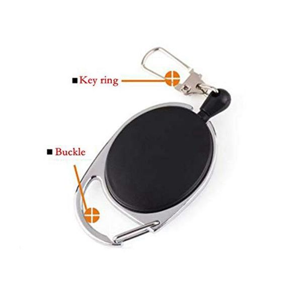 

100pcs wire rope camping telescopic burglar keychain holder tactical outdoor camping key ring edc retractable fly fishin jlldhv