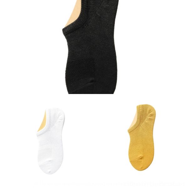 

iohtl мужского хлопка лодки силиконовых скольжений пятки невидимой весна лето носки sockscotton низких невидимые носки твердой лодка тонкий, Black