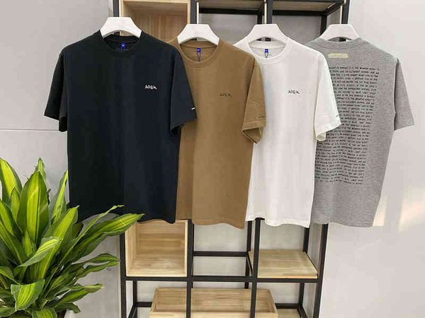 

version 21ss error back articles printed women couples cato basic teas bread around neck t-shirt men, White;black