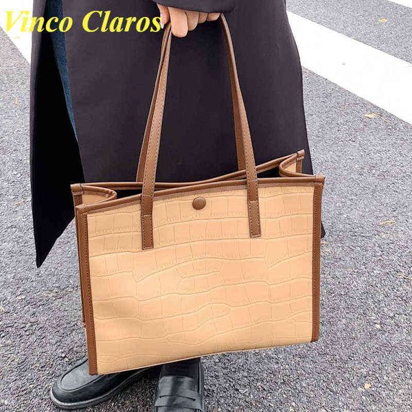

shopping bags luxury brand stone pattern handbags for woman pu leather shoulder bag large tote designer big purse sac a main classic satchel