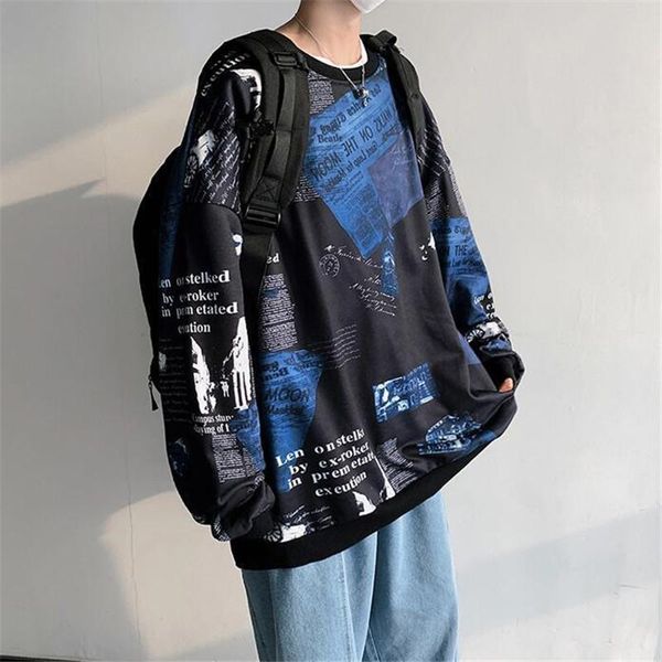 

men's hoodies & sweatshirts casual men tie dyed hoodie streetwear cool harajuku male hip hop korean hoody fashion loose gothic, Black