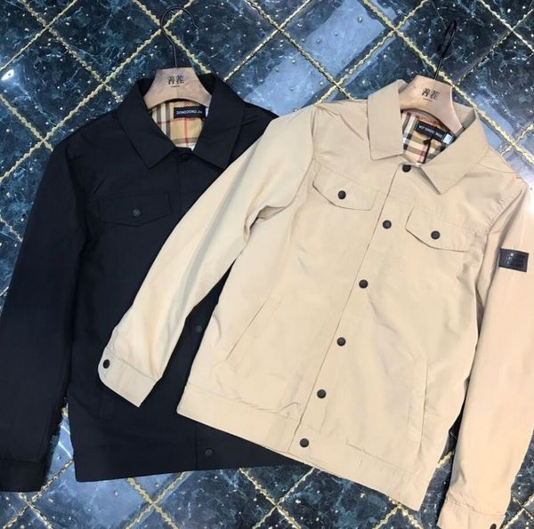 

2022 spring jackets for men loose casual jacket coat men's clothing, Black;brown