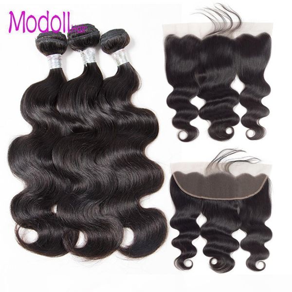 

peruvian body wave human hair bundles with lace frontal 10a peruvian virgin hair bundles with closures grade 9a 30 inch bundles with frontal, Black;brown