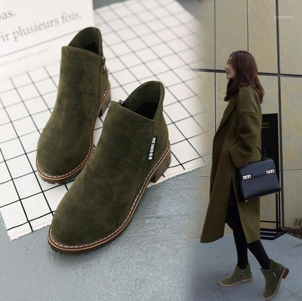 

boots 2021 fashion women autumn winter classic zipper snow ankle suede warm fur plush shoes1, Black