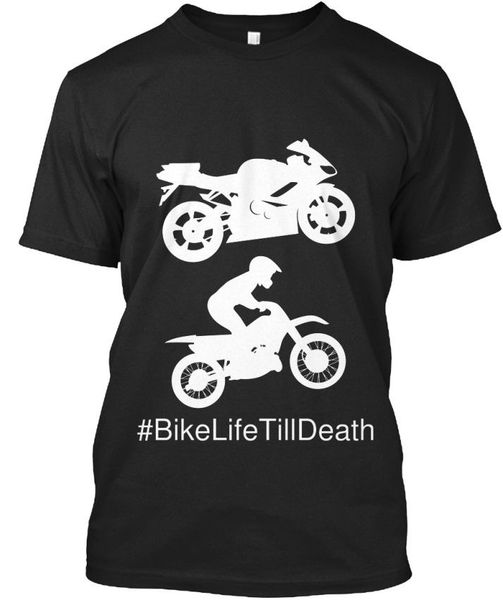 

2019 letter print short bikeer life till death standard t-shirt summer t-shirt sport hooded sweatshirt hoodie